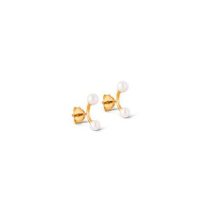 2 Pearls Earring | Forgyldt Fra Enamel Copenhagen
