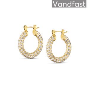 ANNEBRAUNER Big Sparkling Party Øreringe 18k Guldbelagt