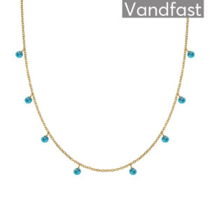 ANNEBRAUNER Classy Aquamarine Halskæde 18K Guldbelagt