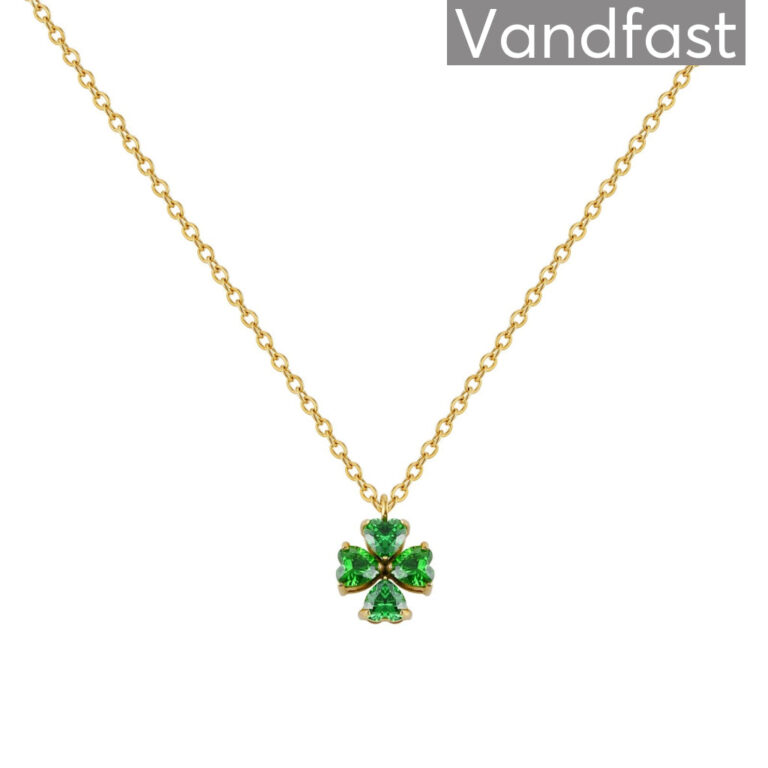 ANNEBRAUNER Firkløver Halskæde 18K Guldbelagt