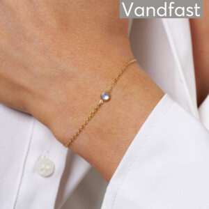 ANNEBRAUNER Moon Stone Armbånd 18K Guldbelagt