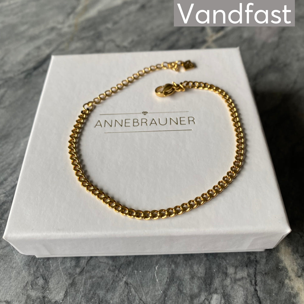 ANNEBRAUNER Panzer Armbånd 18K Guldbelagt - 3 mm