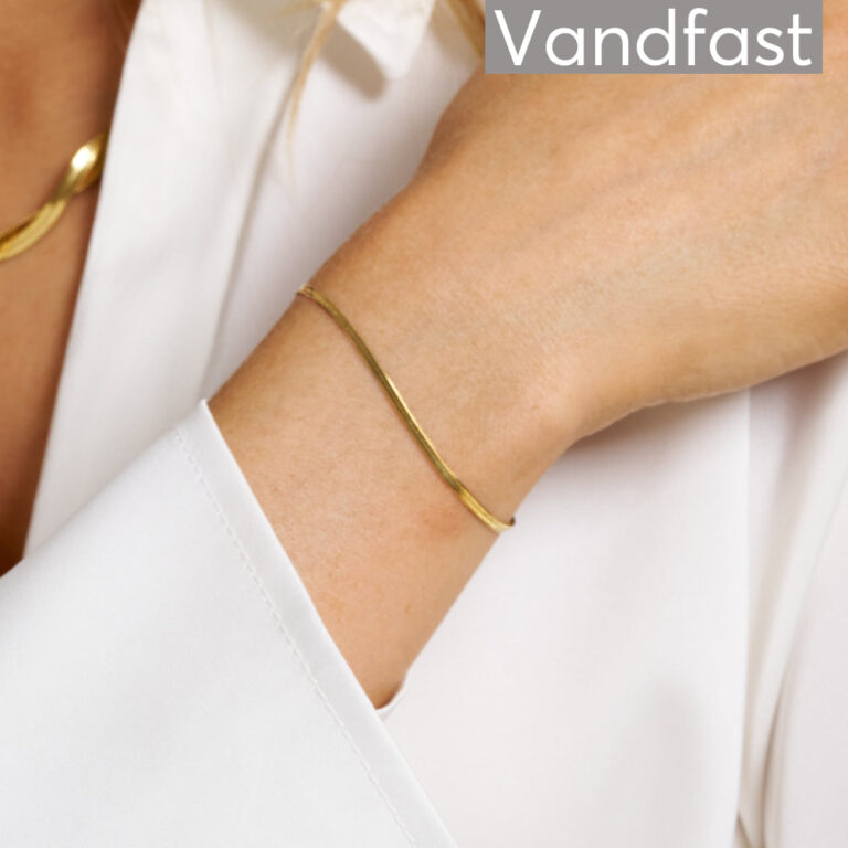 ANNEBRAUNER Snake Armbånd 18K Guldbelagt - 2 mm