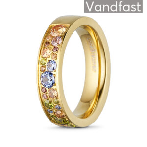 ANNEBRAUNER Sparkling Multicolor Autumn Ring 18K Guldbelagt - 48