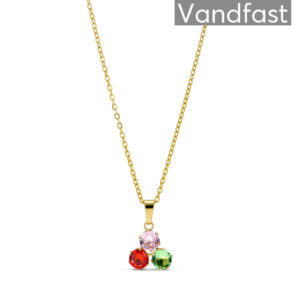 ANNEBRAUNER Third Time Multicolor Halskæde 18K Guldbelagt