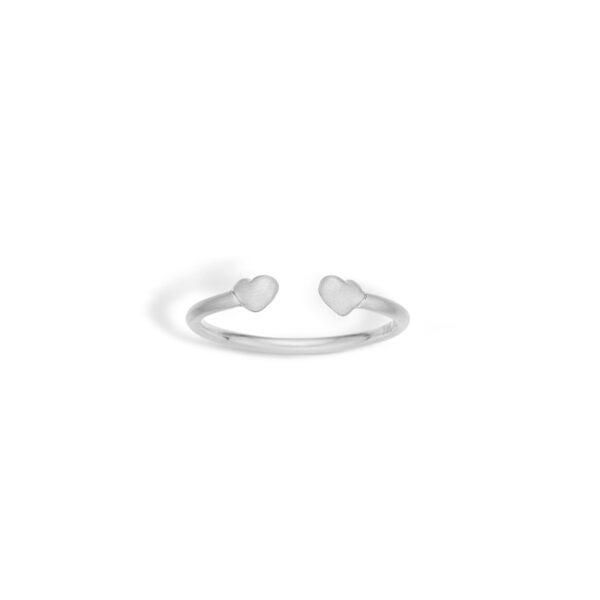 Åben Hjerte Sterling Sølv Ring fra Blossom 21611372