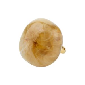 Aase ring - Creamy/Forgyldt