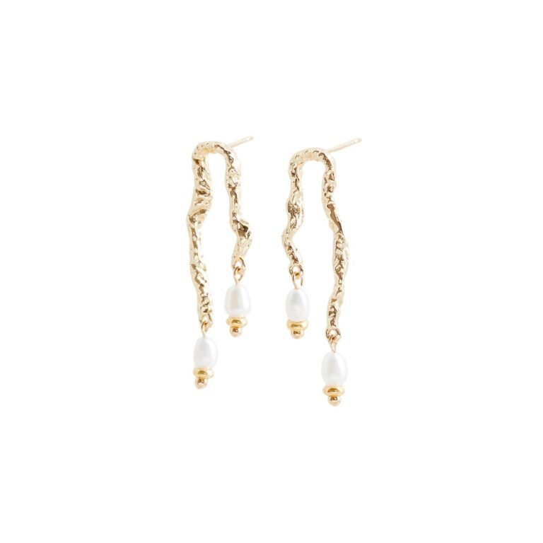 Adria hængeøreringe - forgyldt