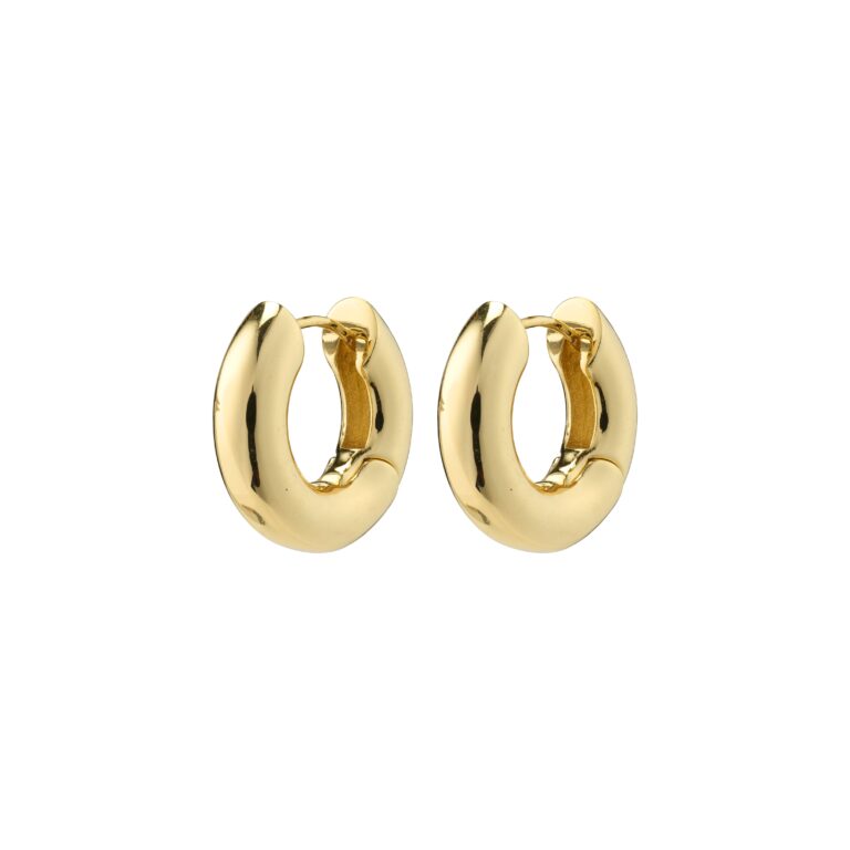 Aica hoops, stor - forgyldt
