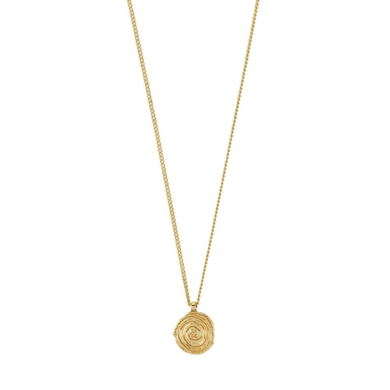 Air Coin halskæde - forgyldt