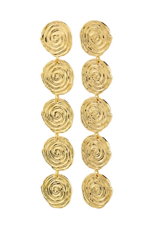 Air hængeøreringe - forgyldt