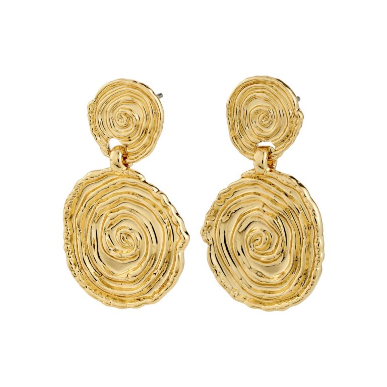 Air øreringe - forgyldt