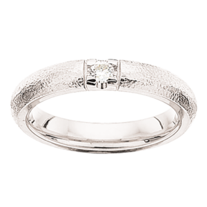 Alliance 14 Karat Hvidguld Ring fra Scrouples med Diamant 0,09 Carat W/SI