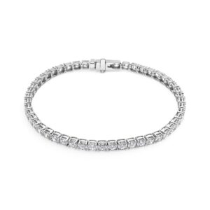 Armbånd Diamante Tennis - 14 kt. guld el. hvidguld 5.64-6.72 ct TW G-H VS lab-grown diamanter