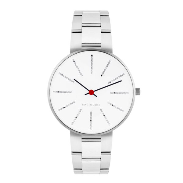 Arne Jacobsen Bankers Watch Ø34 armbåndsur med lænke
