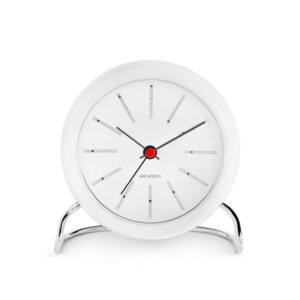 Arne Jacobsen Bankers bordur i hvid med alarm