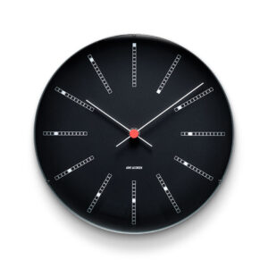 Arne Jacobsen Bankers sort vægur ø 29 cm