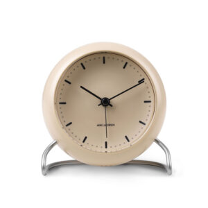 Arne Jacobsen City Hall Sandy Beige bordur med alarm ø 11 cm