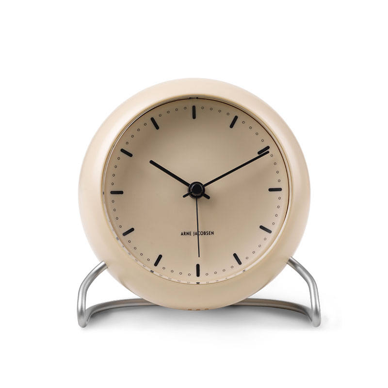 Arne Jacobsen City Hall Sandy Beige bordur med alarm ø 11 cm