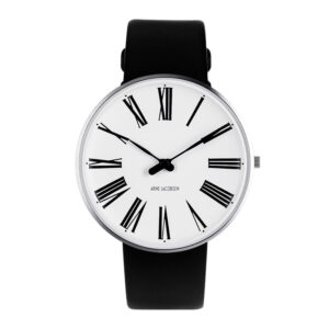 Arne Jacobsen Ø40 Roman Watch unisexur med sort rem
