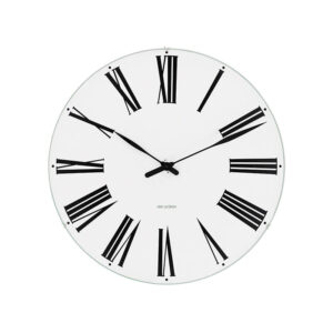 Arne Jacobsen Roman vægur med hvid skive, Ø29 cm