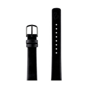 Arne Jacobsen sort læderrem med sort stål spænde, passer til Ø 34 mm