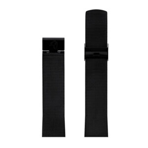 Arne Jacobsen sort mesh lænke, passer til Ø 46 mm
