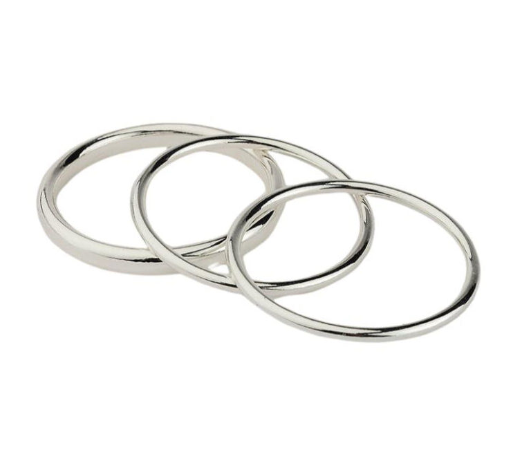 Bangle sæt - sølvfarvet