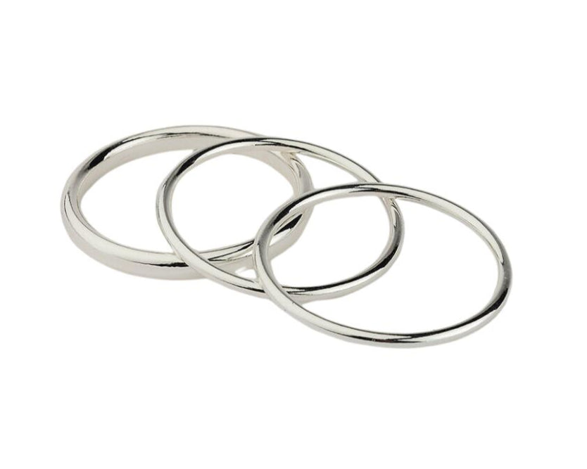 Bangle sæt - sølvfarvet