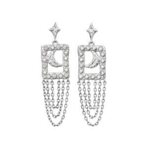 Barbra hængeøreringe - sølv