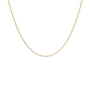 Basic Puffer halskæde - forgyldt