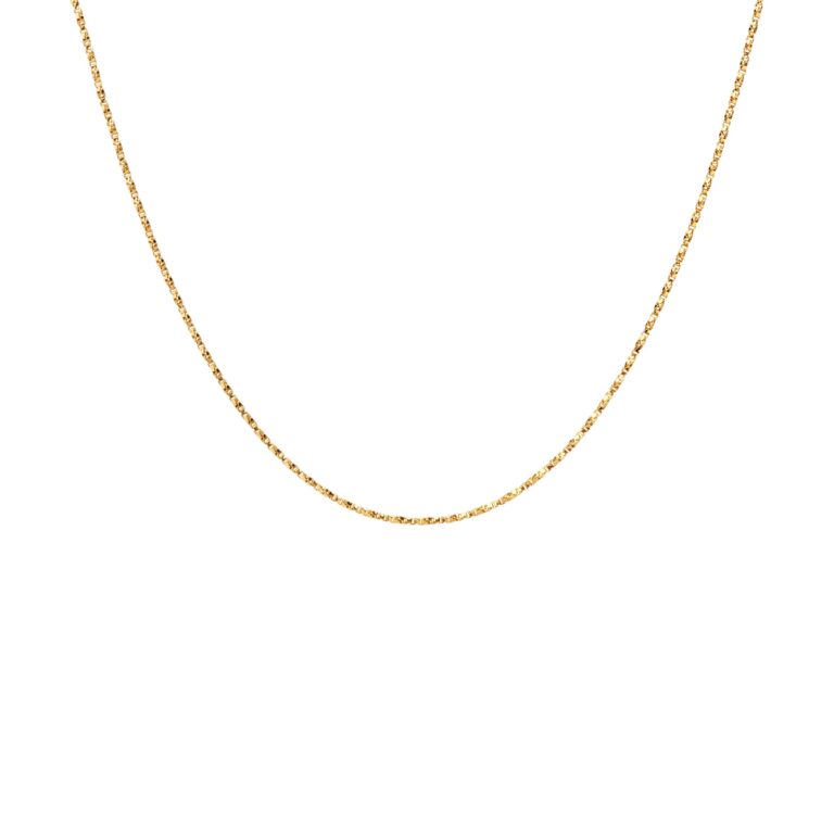 Basic Puffer halskæde - forgyldt