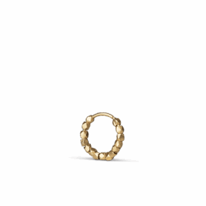 Bead twist ørering - Forgyldt sølv