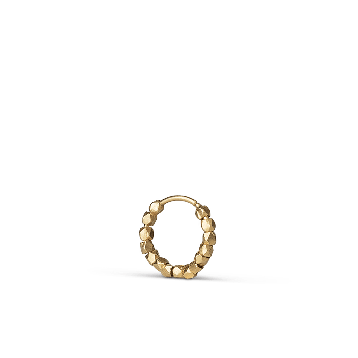 Bead twist ørering - Forgyldt sølv