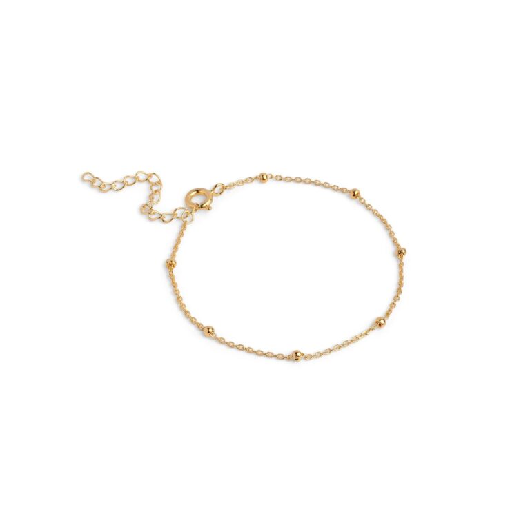 Beaded Chain armbånd - forgyldt