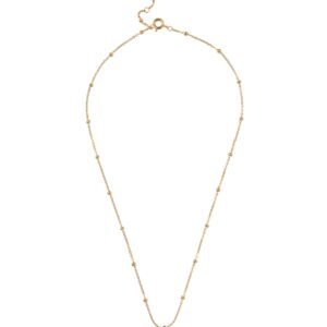 Beaded Chain halskæde - forgyldt