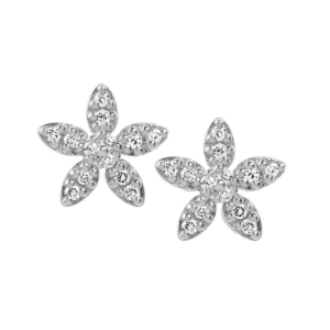 Blomst Sterling Sølv Ørestikker fra byBiehl 4-004A-R