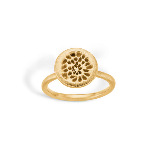 Blossom Copenhagen Flower Seeds ring i forgyldt