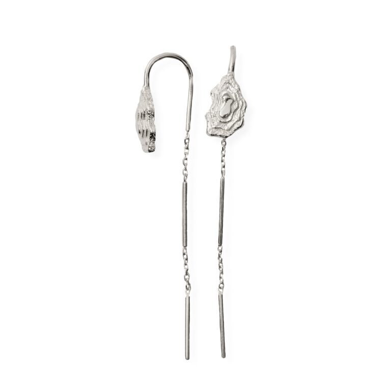 Blurry Layers hængeøreringe - sølv