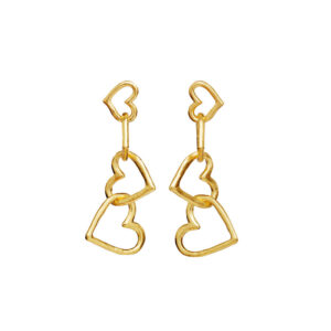 Bonnie hængeøreringe - Guldfarvet