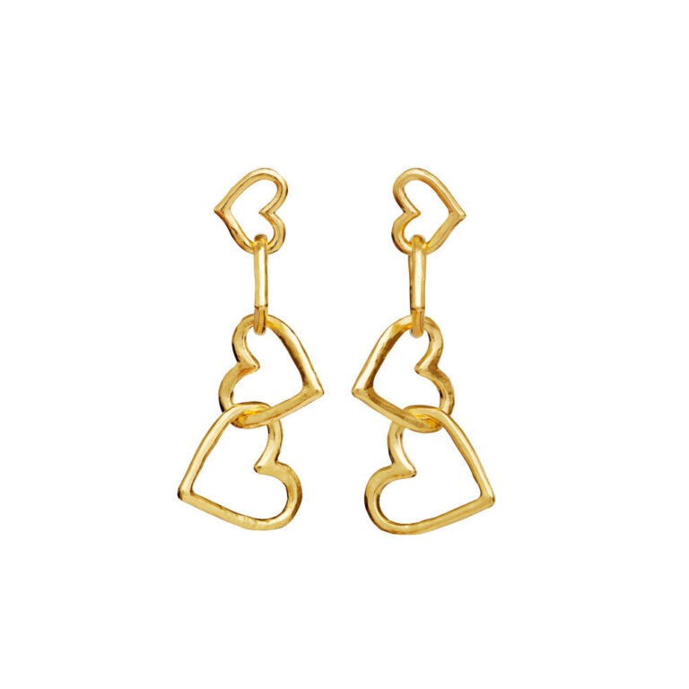 Bonnie hængeøreringe - Guldfarvet
