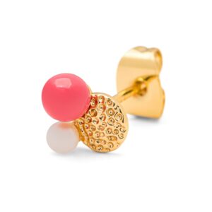 Bouquet Plate ørestik - forgyldt