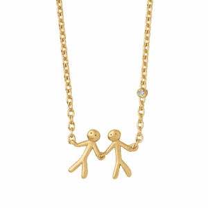 ByBiehl My Love together 2 halskæde i forgyldt