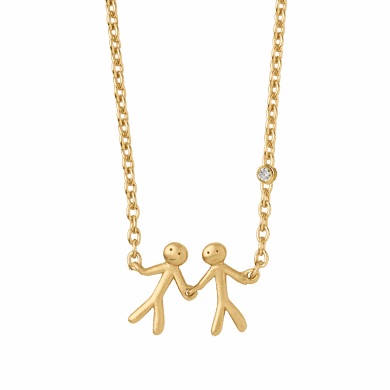 ByBiehl My Love together 2 halskæde i forgyldt