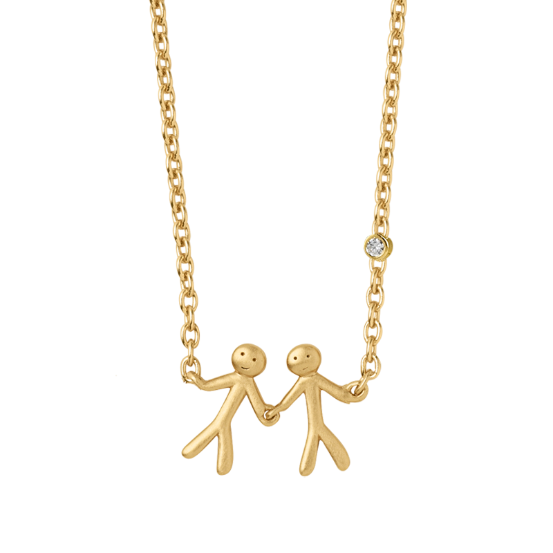 ByBiehl My Love together 2 halskæde i forgyldt