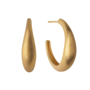 ByBiehl Ocean Flow forgyldte øreringe, Large