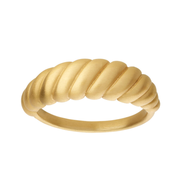 ByBiehl Seashell ring i forgyldt