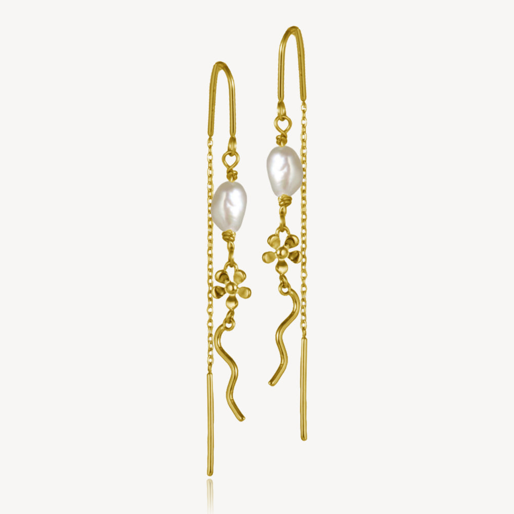 Celeste - Øreringe Forgyldt