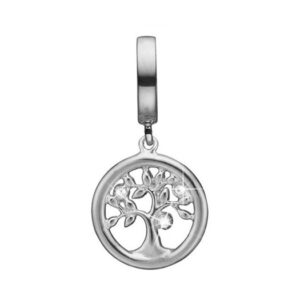 Christina Collect - TOPAZ TREE OF LIFE sølv charm til læderarmbånd
