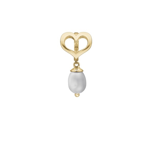 Christina Collect - True pearl charm i forgyldt sølv